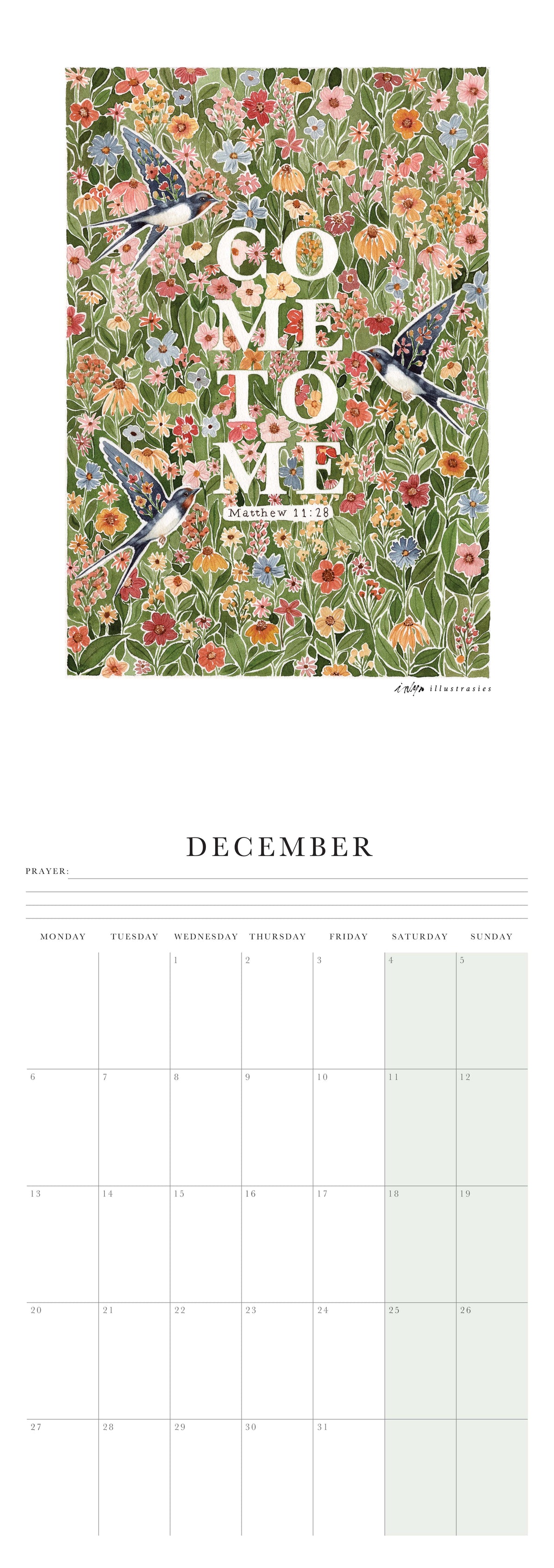 “Draw Near” 2027 A4 Wall Calendar (Pre-order)