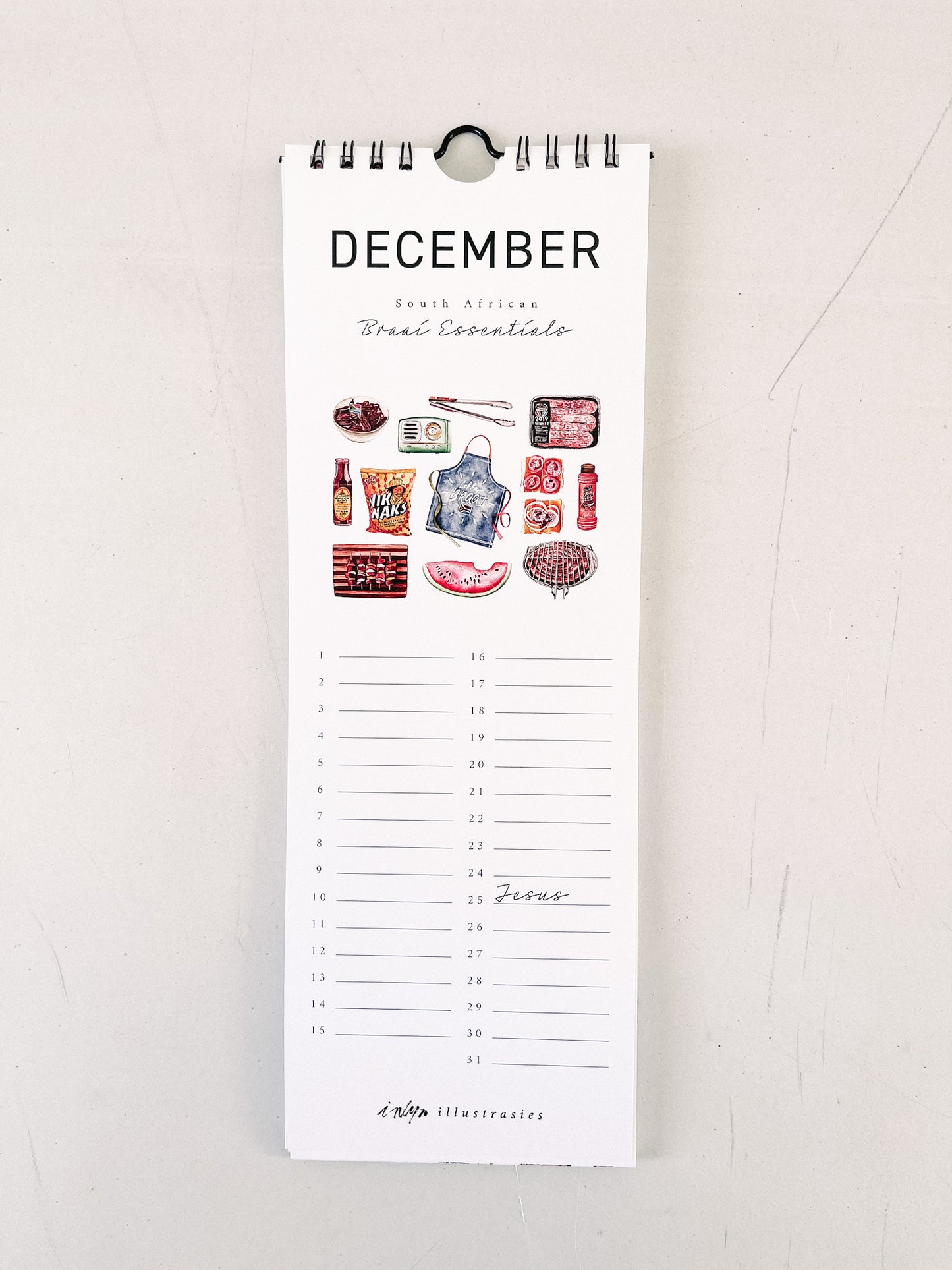 “Beloved South Africa” Birthday Calendar