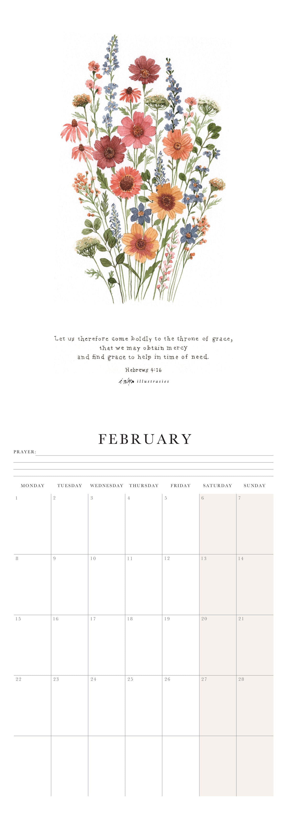 “Draw Near” 2027 A4 Wall Calendar (Pre-order)