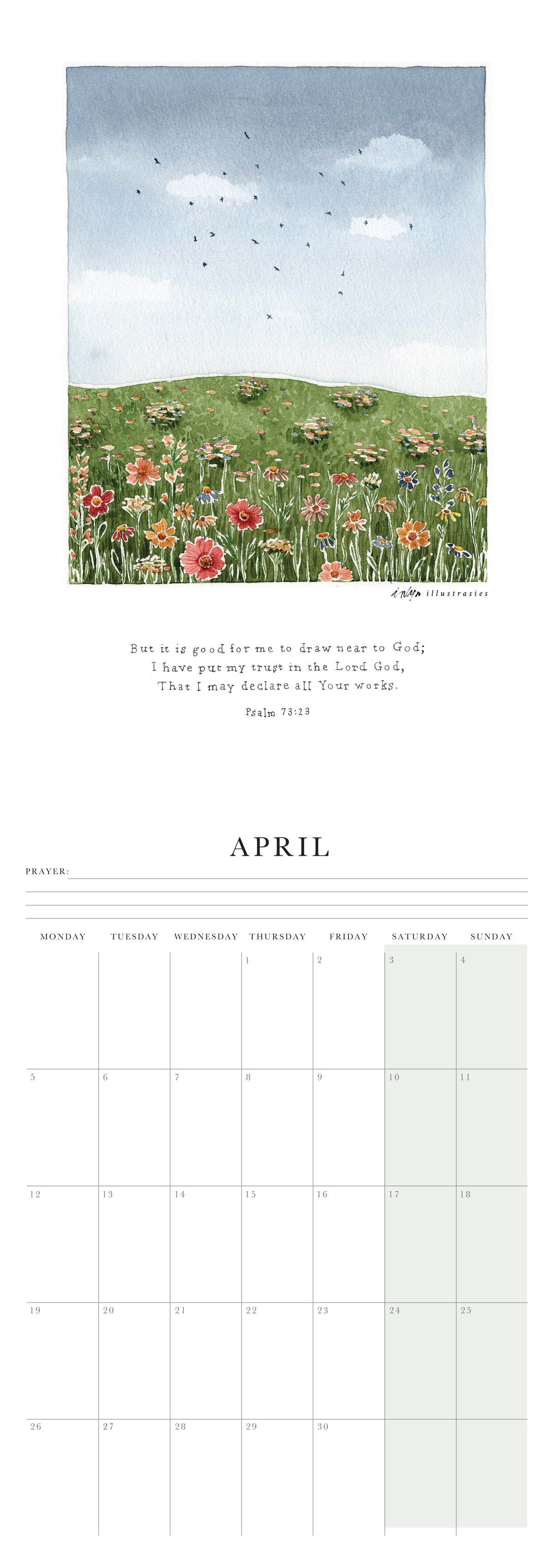 “Draw Near” 2027 A4 Wall Calendar (Pre-order)