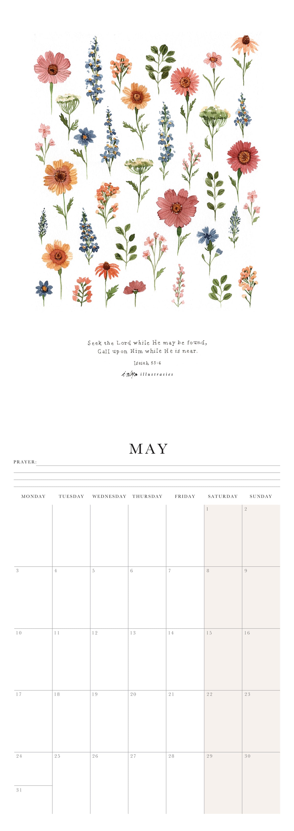 “Draw Near” 2027 A4 Wall Calendar (Pre-order)