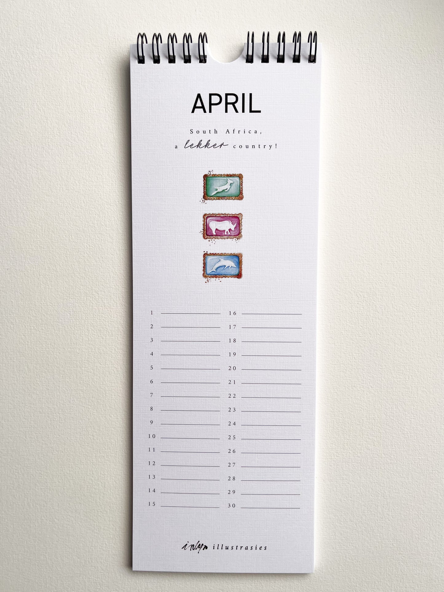 “Beloved South Africa” Birthday Calendar