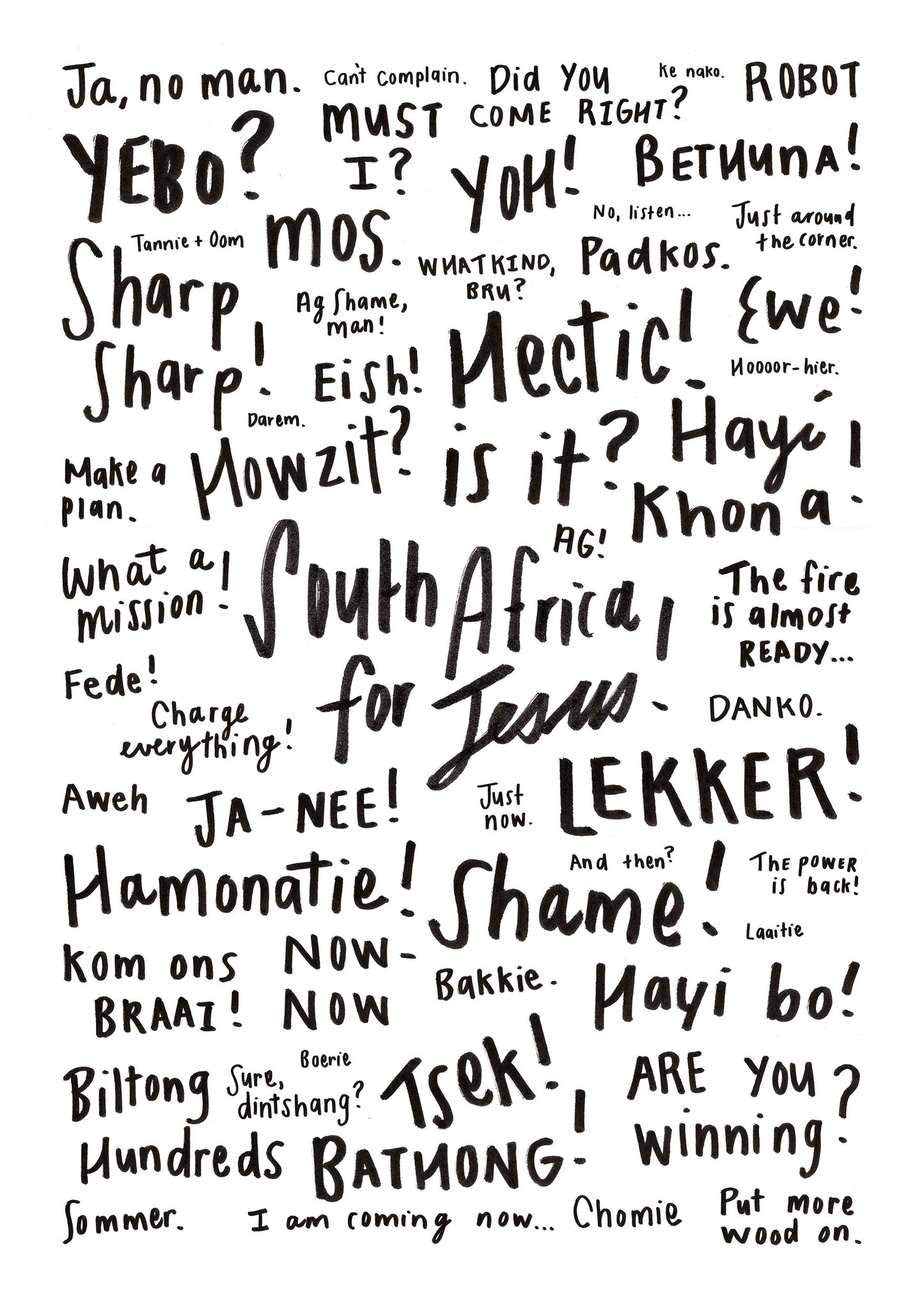 "How to speak South African”
