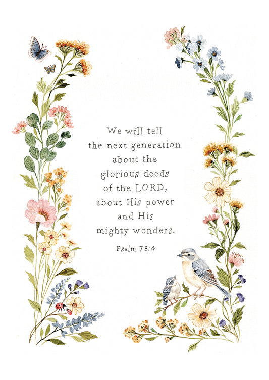“Original Psalm 78:4”