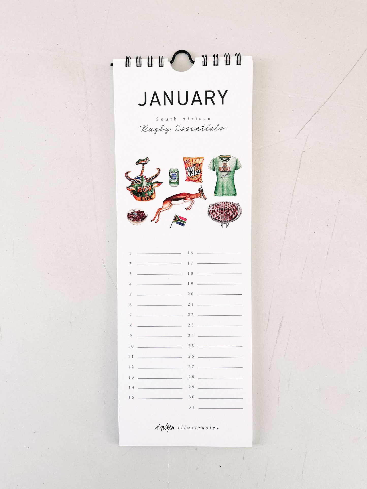“Beloved South Africa” Birthday Calendar
