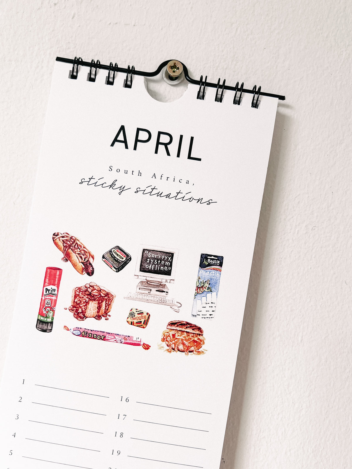 “Beloved South Africa” Birthday Calendar
