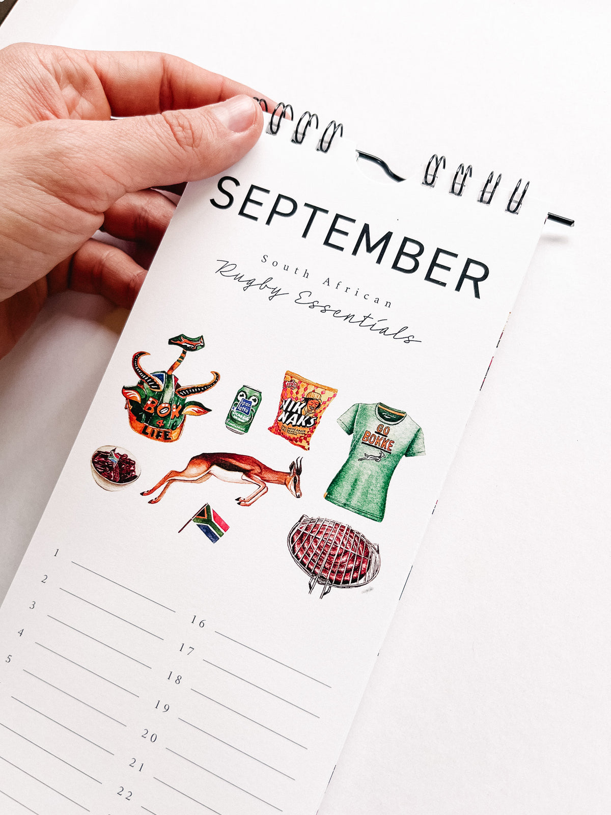 “Beloved South Africa” Birthday Calendar