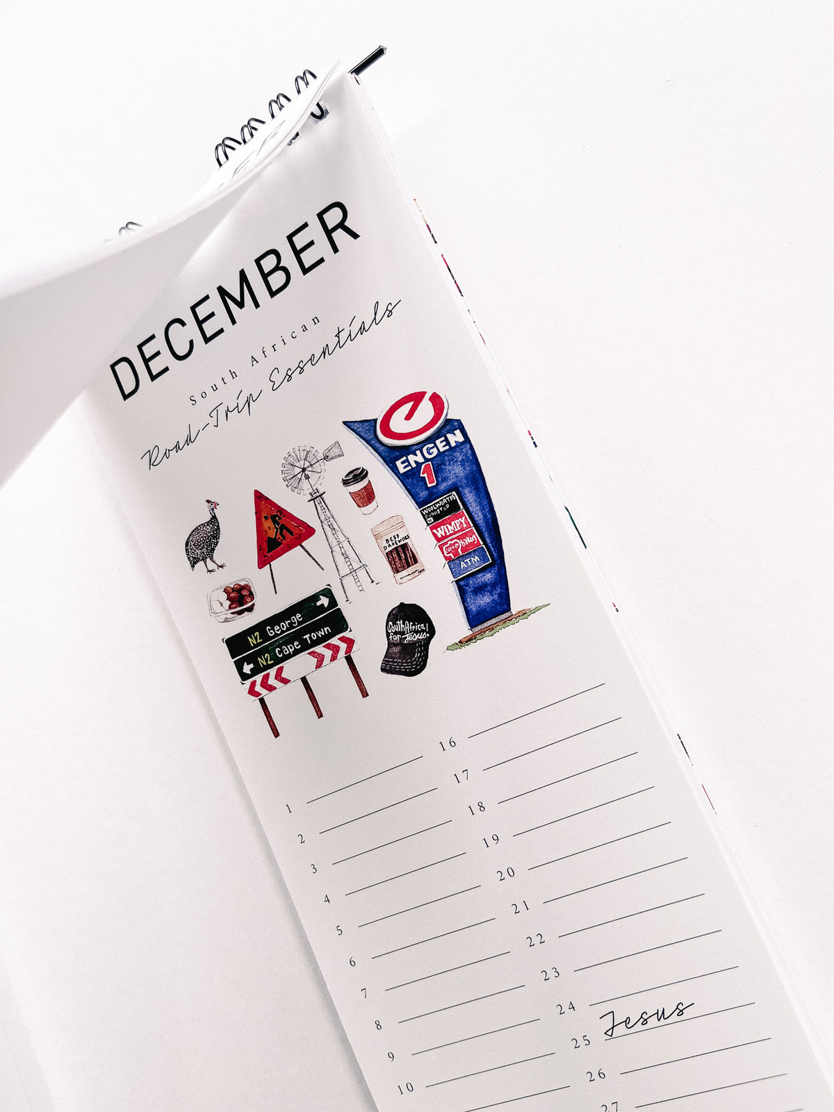 “Beloved South Africa” Birthday Calendar