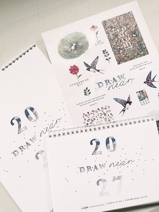 “Draw Near” 2027 Calendar Bundle Discount (Pre-order)