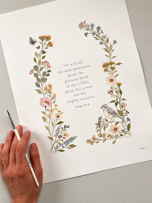 “Original Psalm 78:4”